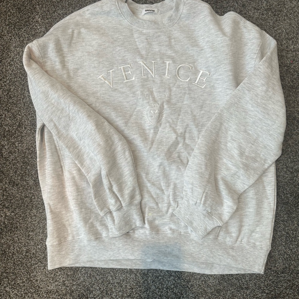 Garage Light Gray Venice Crewneck Sweater